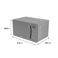 Micro-ondas Philco 25L Prata Espelhado Limpa Fácil PM26S - 5