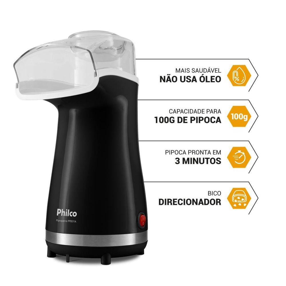 Pipoqueira Elétrica Sem Óleo Philco 1200W PPIE01A - 2