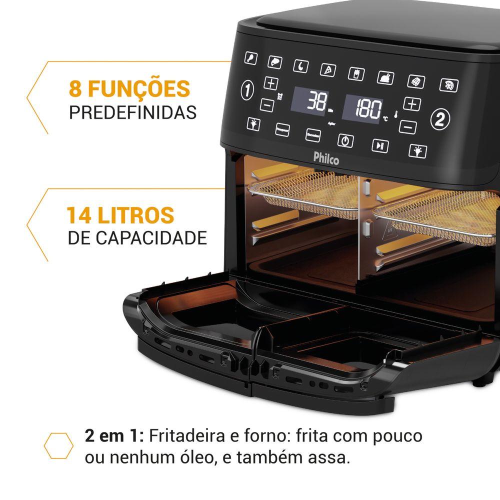 Air Fryer Philco 14L 4 em 1 Painel Digital PAF14A - 4