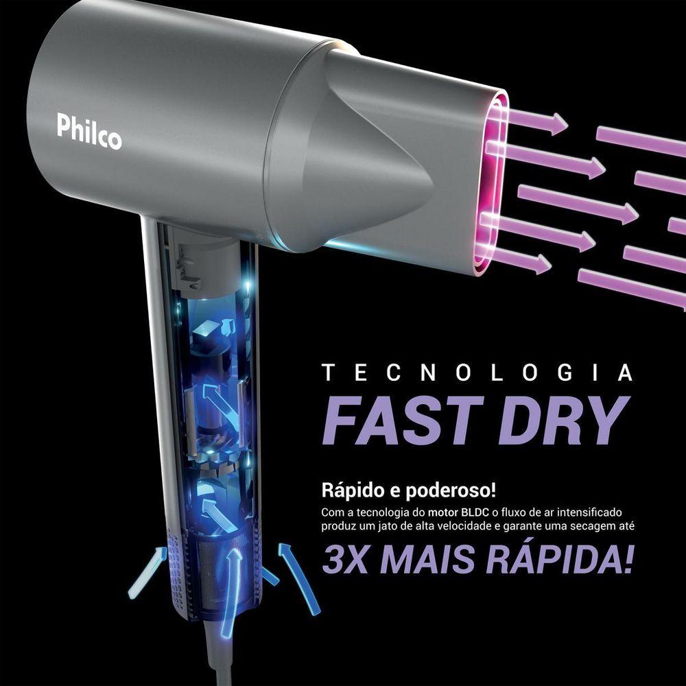 Secador de Cabelos Philco 1600W 4 temperaturas PSC3600 - 2