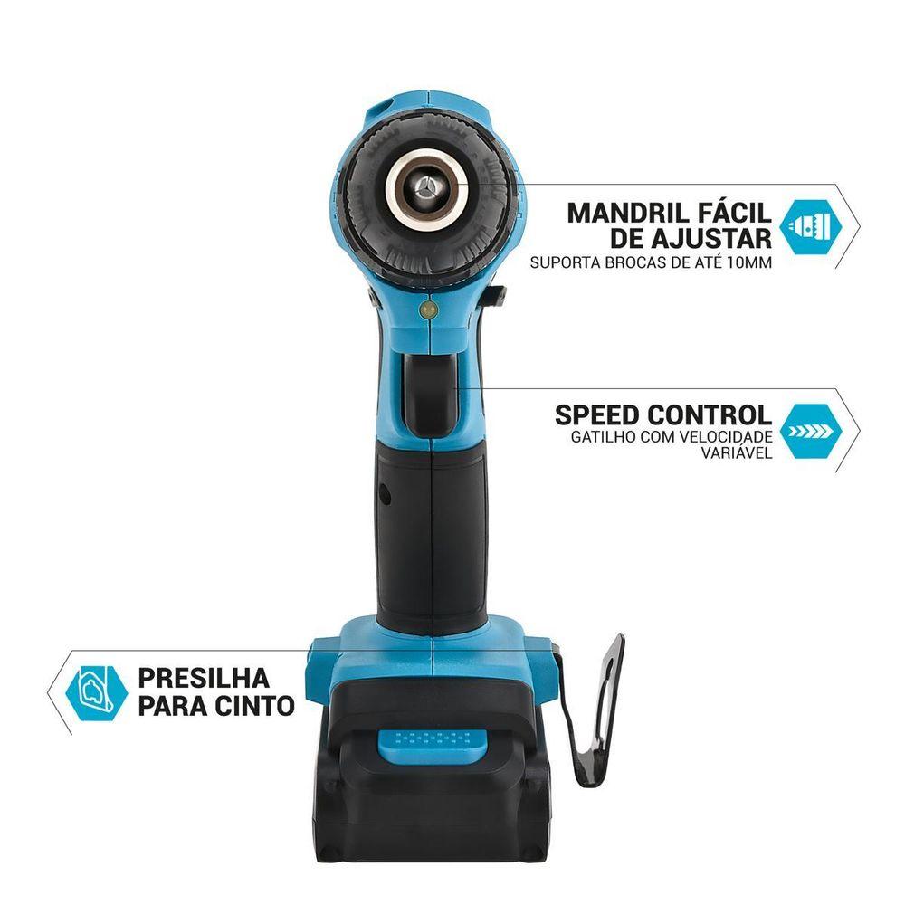 Parafusadeira Philco Force Bivolt 2 em 1 800RPM PPF12 - 3