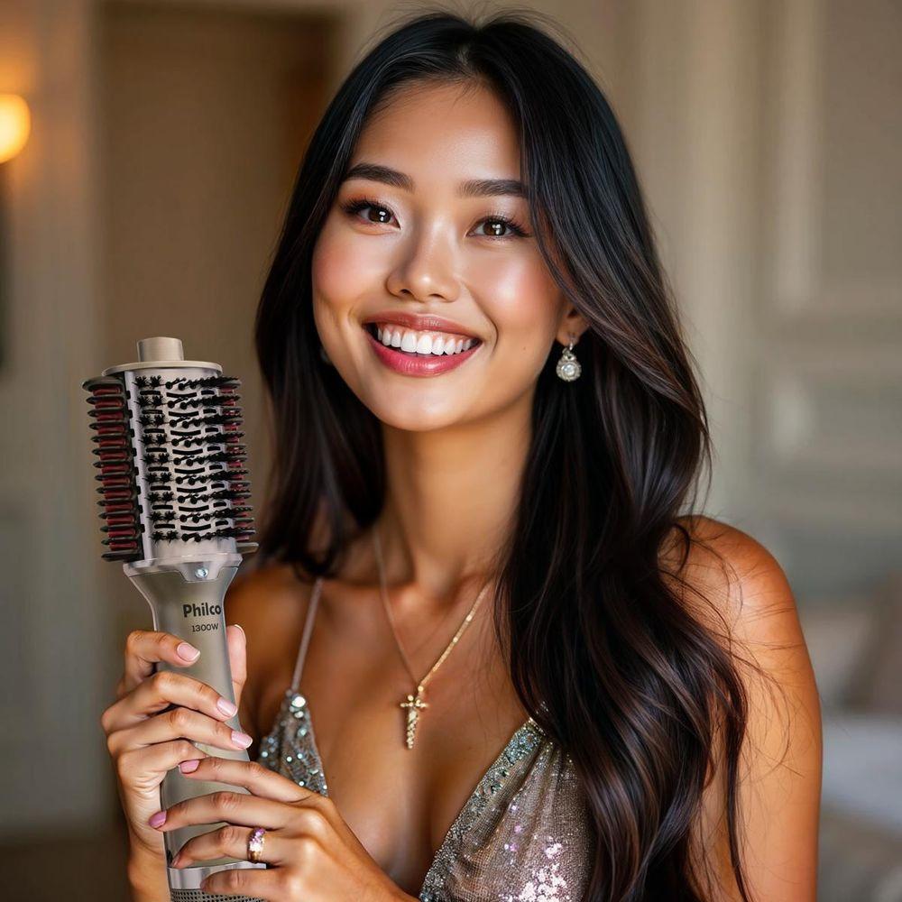 Escova Secadora Philco Bivolt 1300W Multicerdas 4 em 1 PES30 - 10