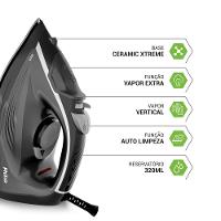 Ferro de Passar a Vapor Philco 320ml Base Cerâmica PFV70 - 5