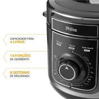 Panela de Pressão Elétrica Philco 4L 14 funções PPPE04A