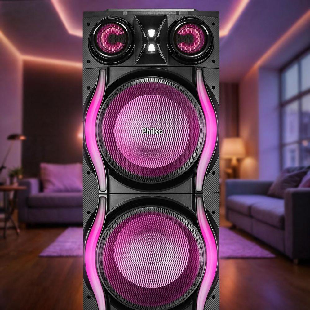 Caixa de Som Amplificada Philco Woofer Duplo 12"  PCXE27000 - 9