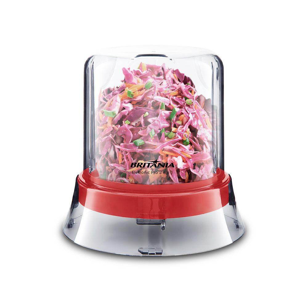 Liquidificador Britânia Eletronic  Pro 2 Em 1 Vermelho 900W - 4