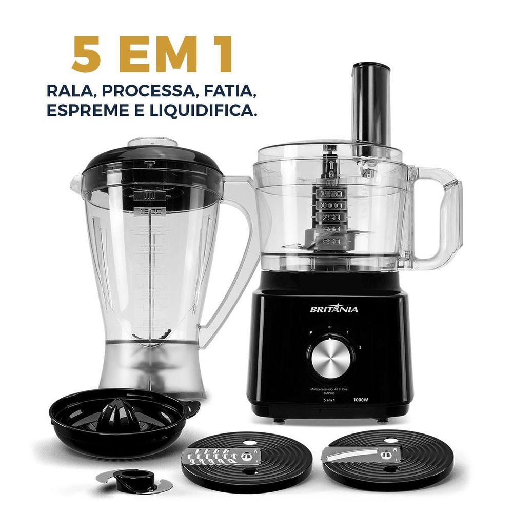 Multiprocessador Britânia 1000W 3 em 1 All In One BMP900P - 4