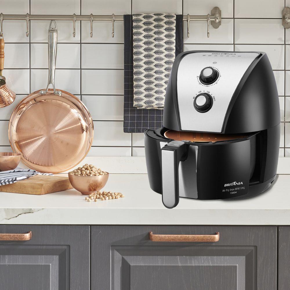 Air Fryer Britânia 4,4L Inox 1500W BFR11PG - 6