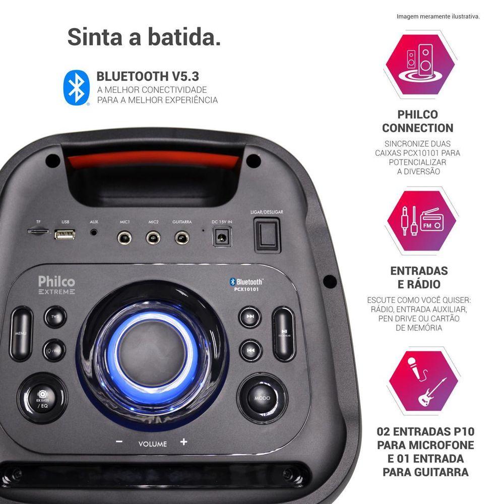 Caixa de Som Amplificada Philco Full Led 2000W PCX10101 - 3