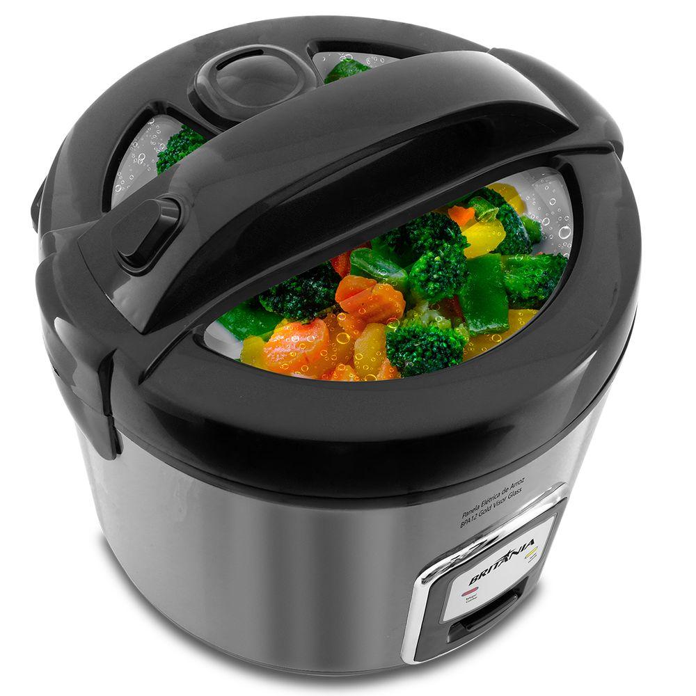 Panela de Arroz Britânia BPA12 Revestimento Gold 4L - 3