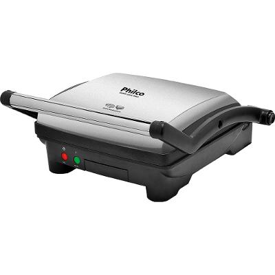 Super Grill Duo Philco 2 em 1 Abertura 180° Inox