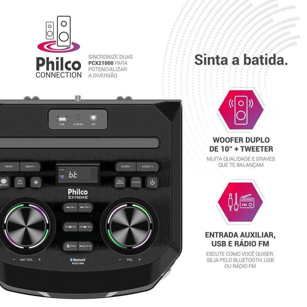 Caixa de som Amplificada Philco Exbass 2100W PCX21000 - 4