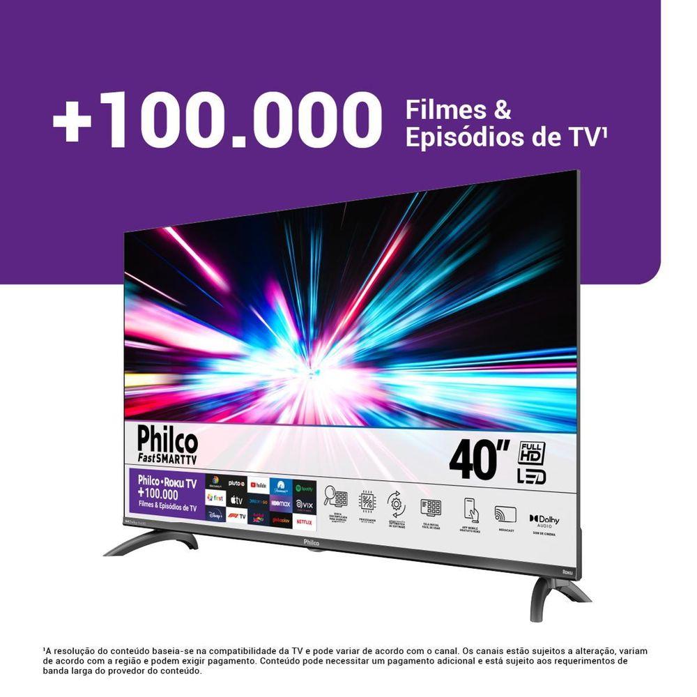 Smart TV 40” Philco LED Roku TV Dolby Audio PTV40M9GR2CGB - 6
