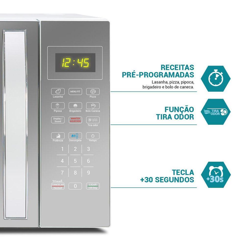 Micro-ondas 33L Philco Limpa Fácil PMO38E 1400W - 3