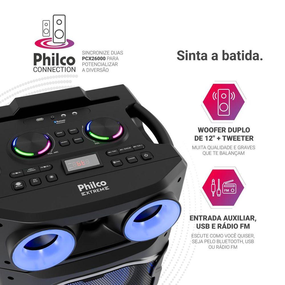Caixa de Som Amplificada Philco Flash Light 2600W PCX26000 - 4