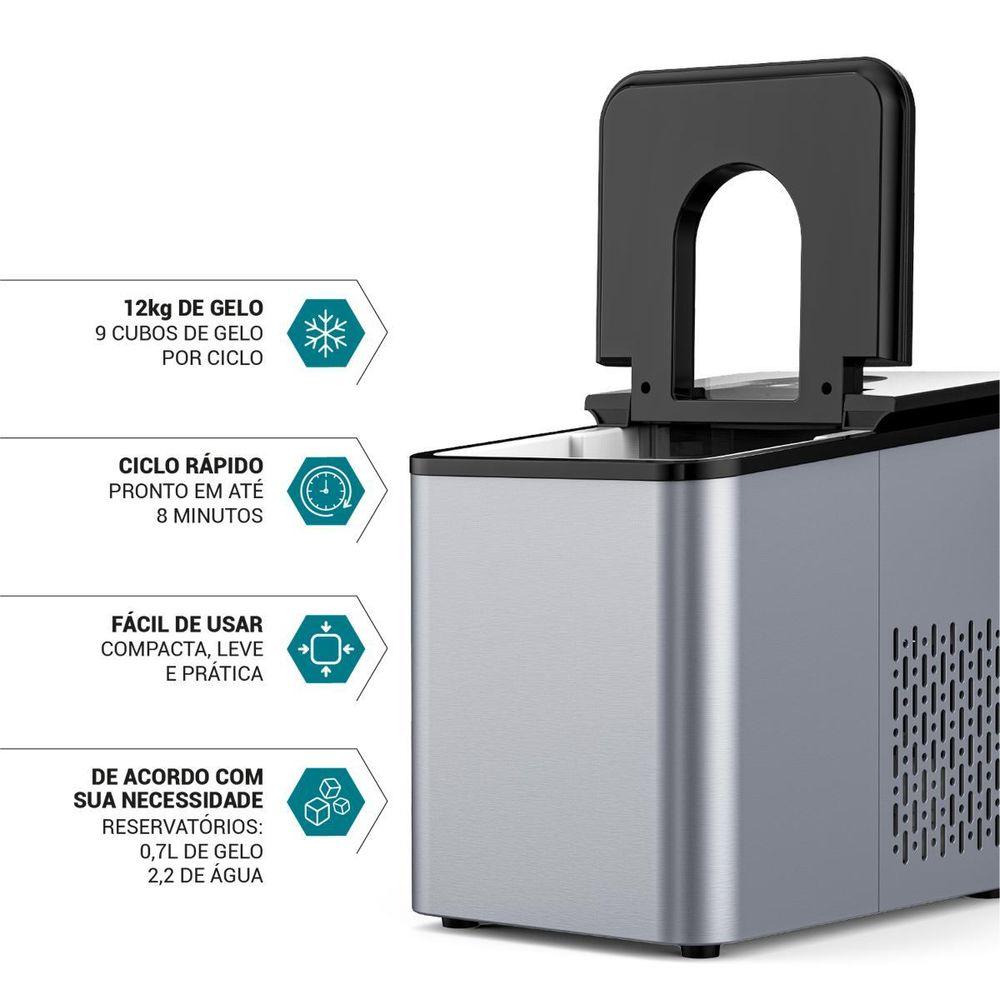 Máquina de Gelo Philco 12Kg 2,2L PMG12A - 7