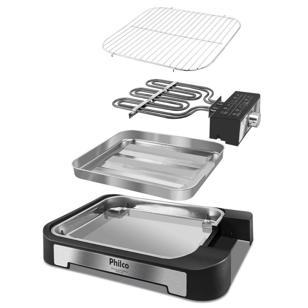 Churrasqueira Elétrica Philco PCQ2300 Fast Cook + 400ºC - 4