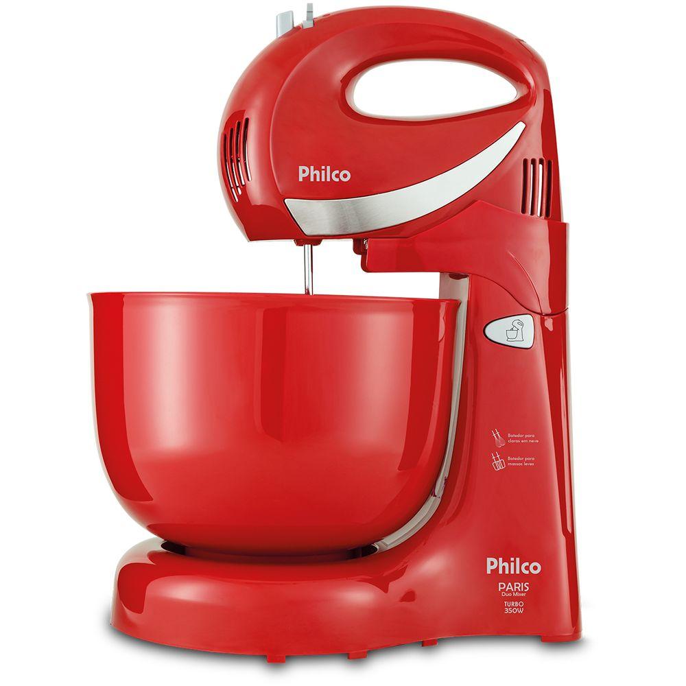Batedeira Philco Paris Duo Mixer Turbo 350W Vermelha - 2