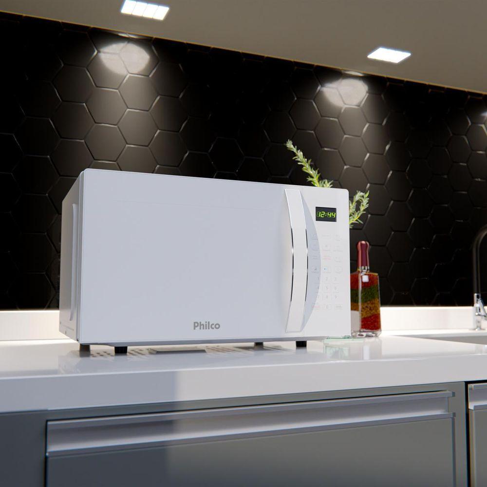 Micro-ondas Philco 33L Branco Limpa Fácil 1400W PMO38B - 2