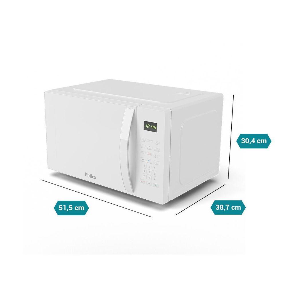 Micro-ondas Philco 33L Branco Limpa Fácil 1400W PMO38B - 6