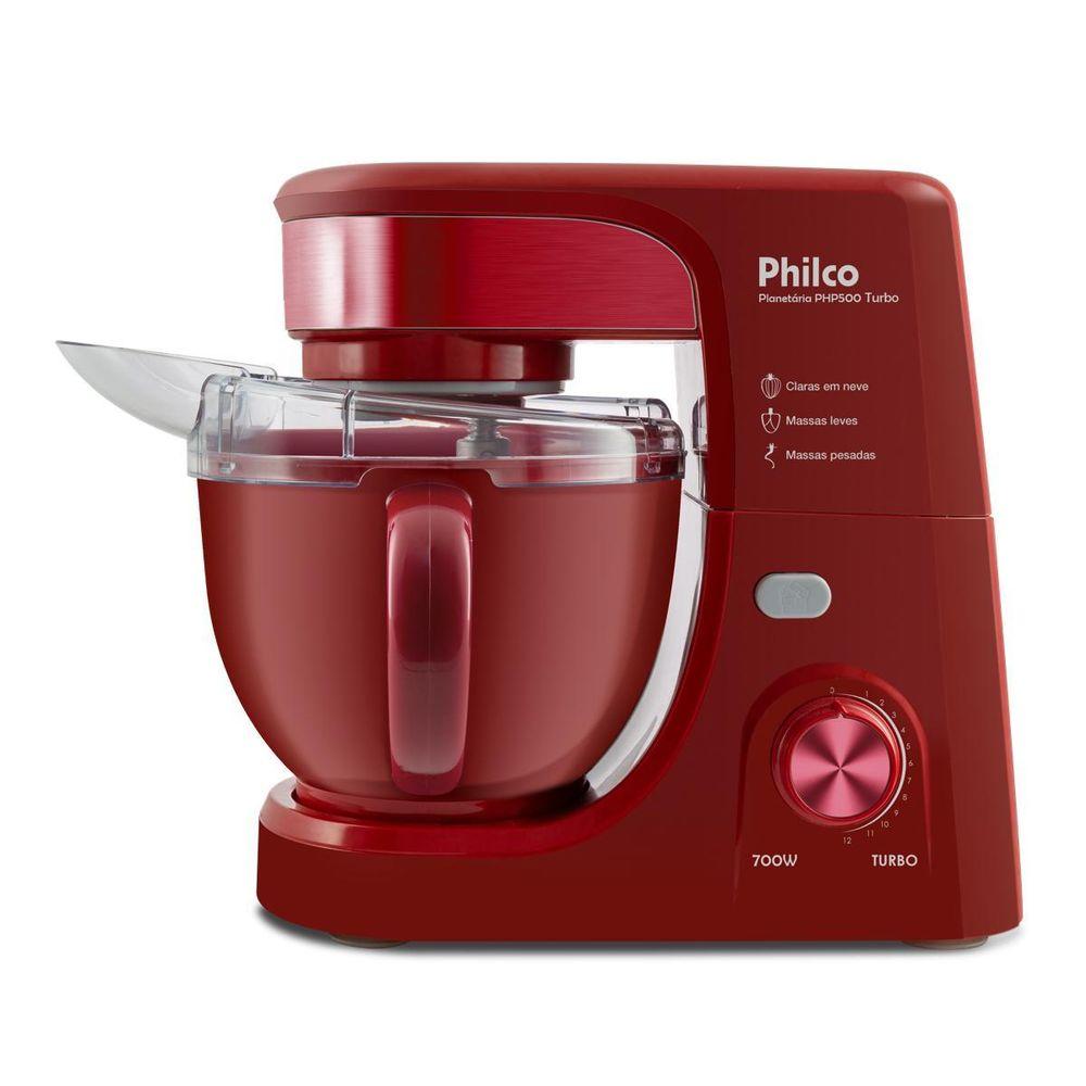 Batedeira Planetária Philco 4,5L Turbo Red 700W PHP500V - 1