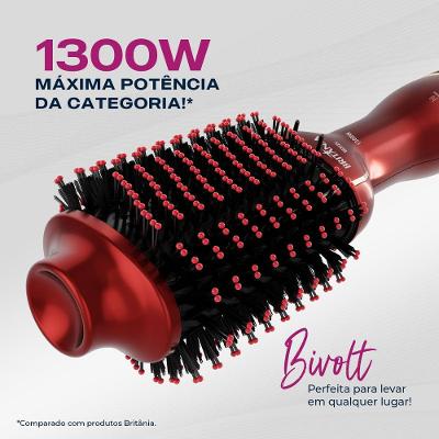 Escova Secadora Britânia Soft 4 em 1 1300W Bivolt BES12