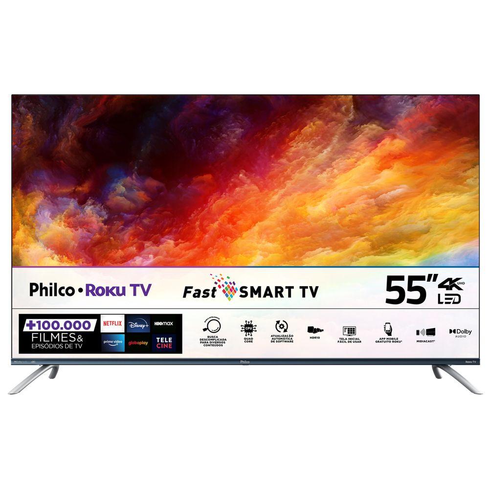 Smart TV 55" Philco LED 4K Dolby Áudio PTV55M80RCIBBL - 2