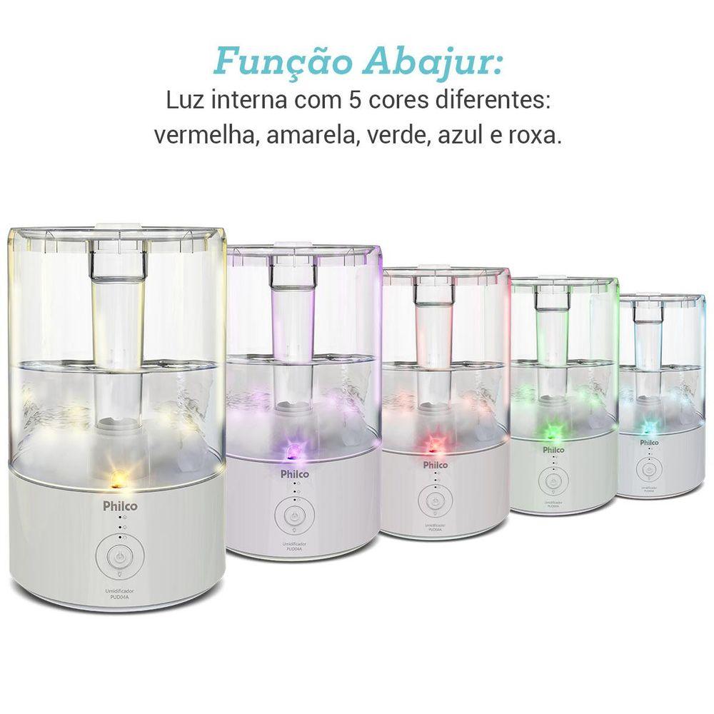 Umidificador 3 em 1 Philco 4,2L Óleos essenciais PUD04A - 4