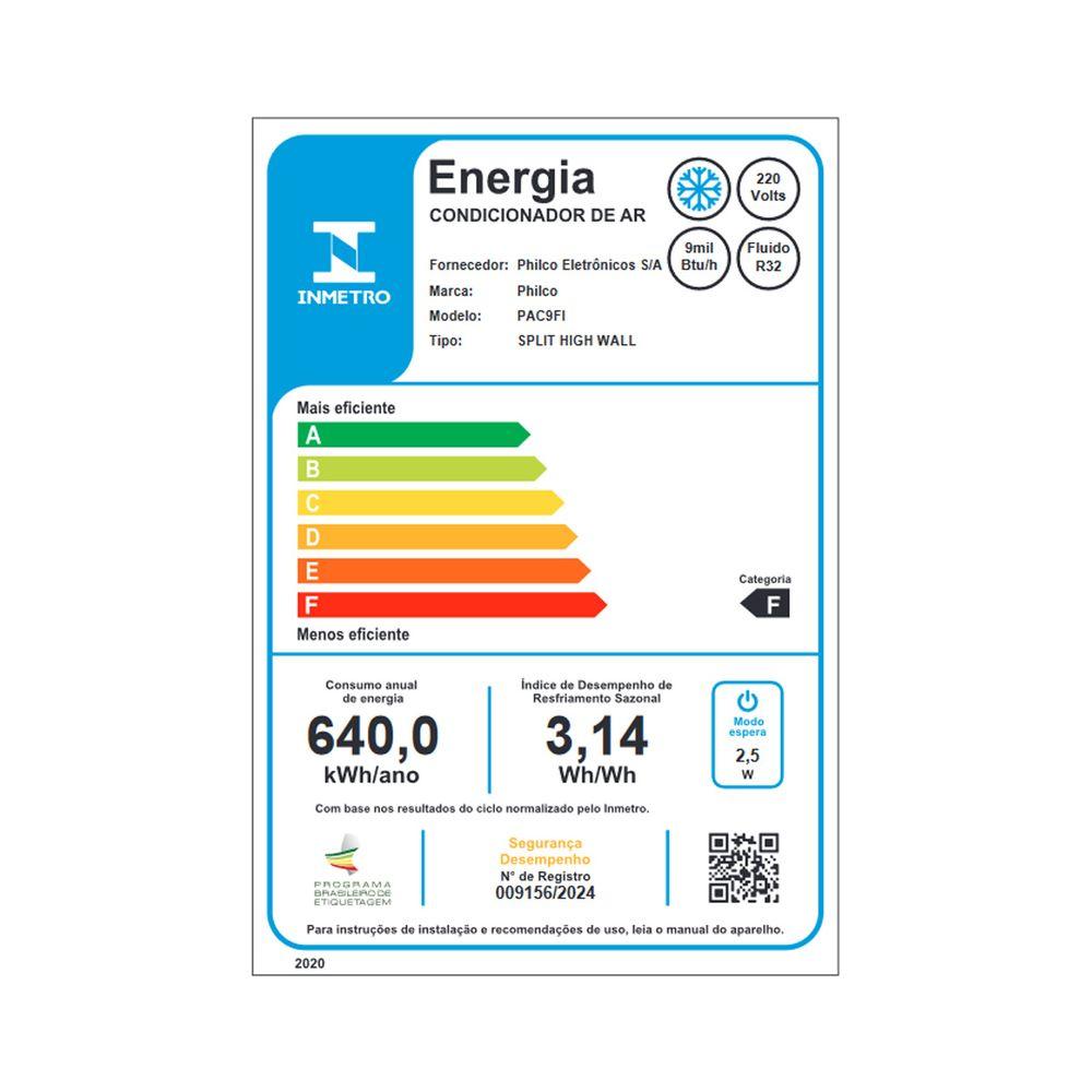 Ar-Condicionado Split  9000 Btus Philco Frio PAC9FI - 2