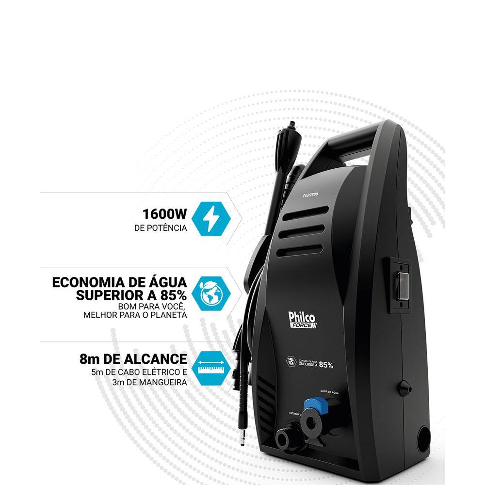 Lavadora de Alta Pressão 1800psi Philco Force 1600W PLP2800 - 3