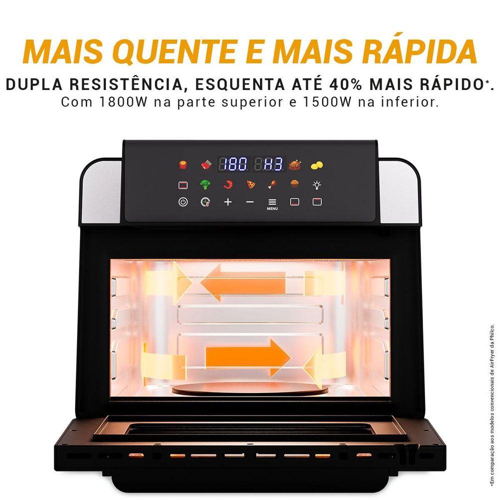 Air Fryer Oven Philco 15L Dupla Resistência 1800W PAF15B - 3