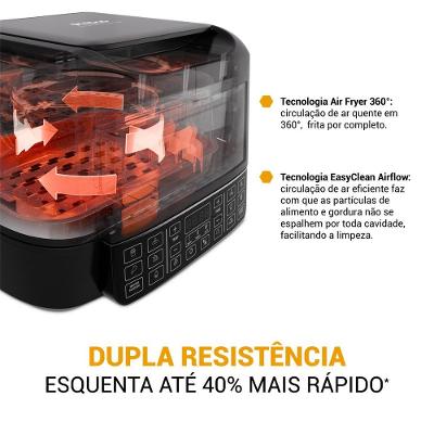 Air Fryer Philco 12L 15 em 1 Maxx Grill Redstone 1800W PAF12A