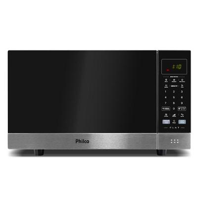 Micro-Ondas Philco 28L Preto Espelhado Flat PMO30F