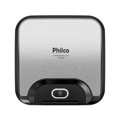 Sanduicheira e Grill Philco 2 em 1 Inox 800W PGR26A