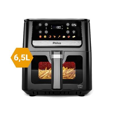 Air Fryer Philco 6,5L Visor Glass e Redstone 1700W PAF65A