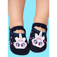 Meia Menina Sapatilha com aplique Unicórnio - 1