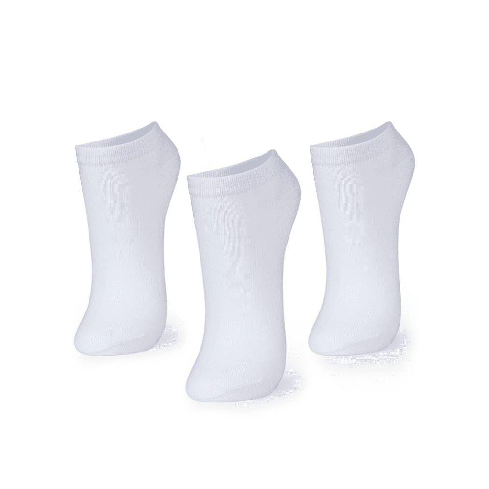 Kit com 3 Meias Sapatilha Unissex Lisa - 1