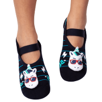 Meia Menino Sapatilha com Antiderrapante e Aplique Unicórnio - 1