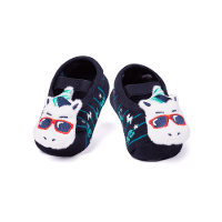 Meia Menino Sapatilha com Antiderrapante e Aplique Unicórnio - 1