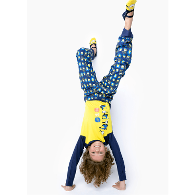 Pijama Manga Longa Menino Teen Viscolycra Premium Minions