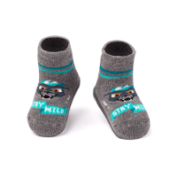 Meia Menino Soquete com sola Emborrachada Pantera - 1