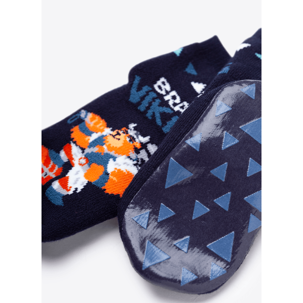 Meia Menino Soquete com sola emborrachada Urso Mano - 4