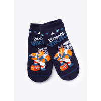 Meia Menino Soquete com sola emborrachada Urso Mano - 1