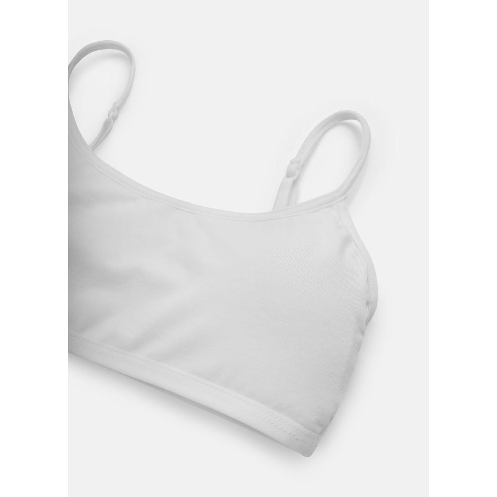 Top com Bojo Removível Algodão Menina Básico - 3