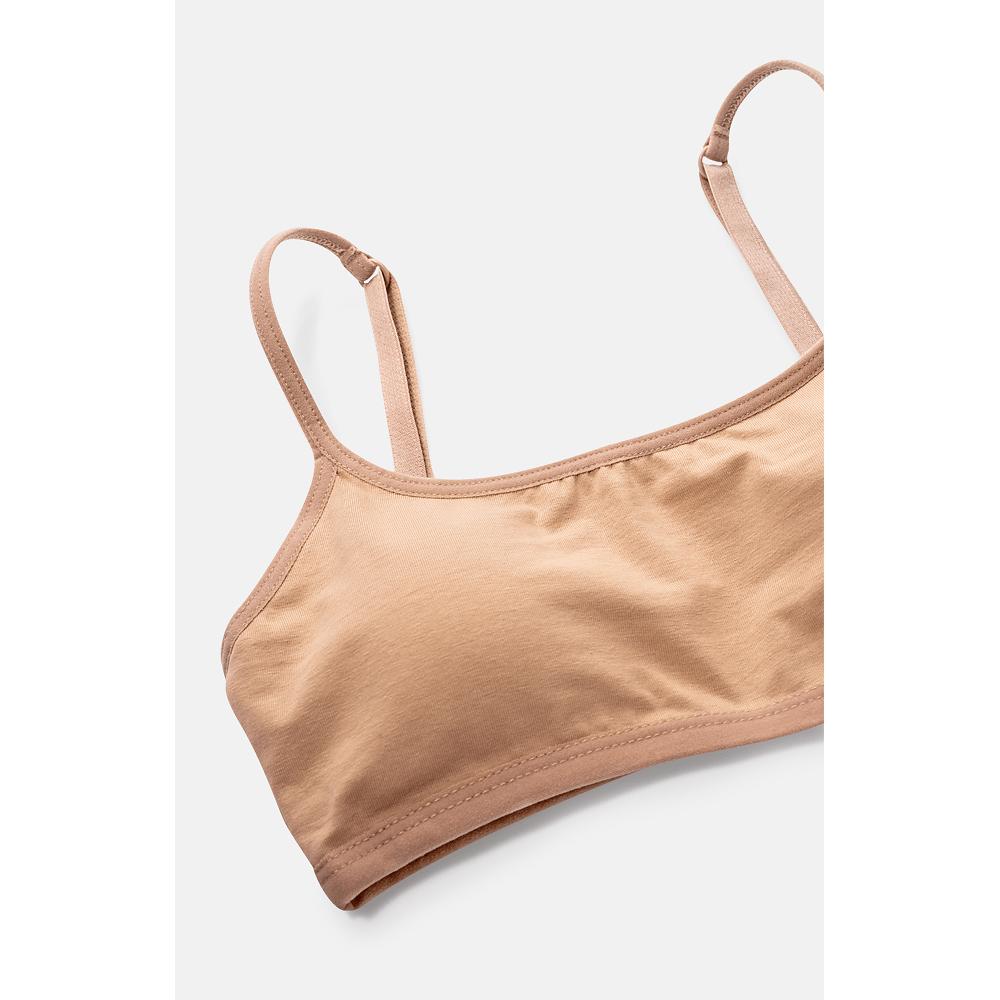 Top com Bojo Removível Algodão Menina Básico - 3