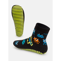 Meia Menino Soquete com sola Emborrachada Alien Família - 3