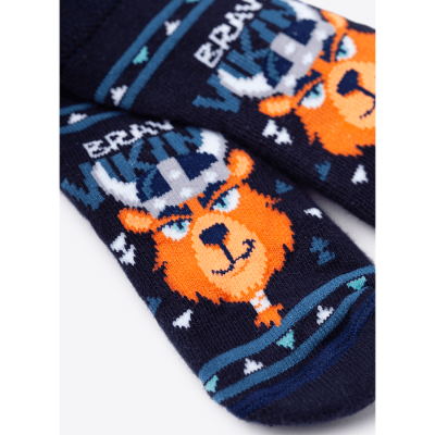 Meia Menino Soquete Cano Médio Urso Mano