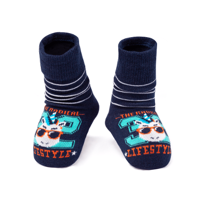 Meia Menino Soquete Cano Médio Unicórnio