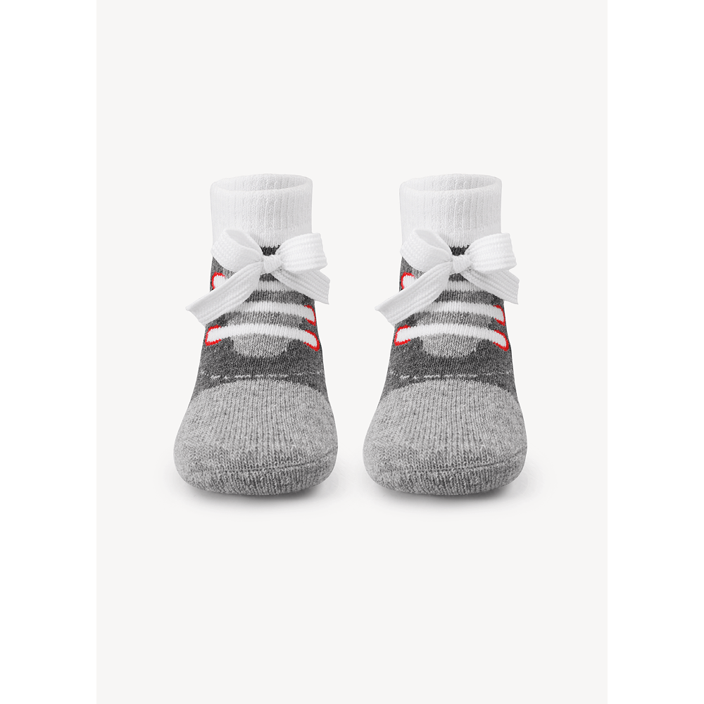 Meia Soquete Antiderrapante Bebê Menino Com aplique - 1