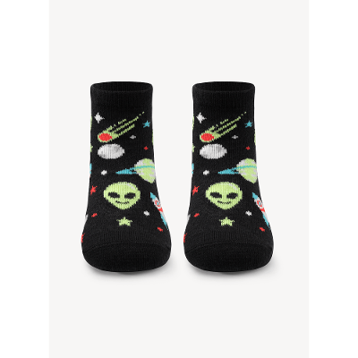 Meia Menino Soquete Cano Médio Espacial